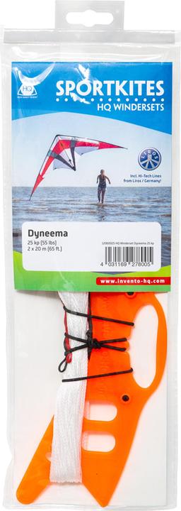 Produktbild Invento Winder Set Dyneema 25 kp 2x20 m, Leinen weiss, auf HQ Pro Winder schwarz