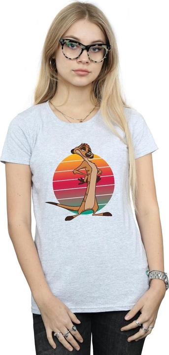 Actual product image Disney Womens/Ladies The Lion King Timon Sunset Cotton T-Shirt (XXL)