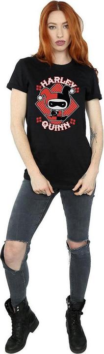 Image du produit Harley Quinn Chibi Cotton Boyfriend T-Shirt Femme/Ladies (3XL)