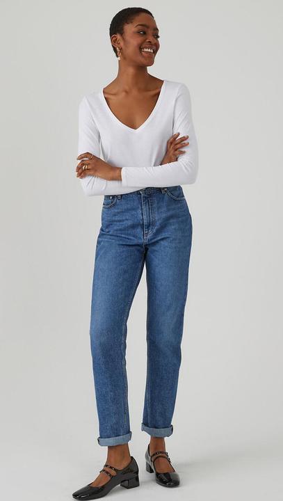 Image du produit La Redoute Collections T-shirt avec col en V (L)
