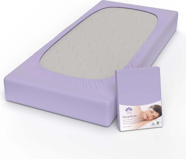 Actual product image Lotus Bettwaren Jersey fitted sheet Souplesse (120 x 200 cm)