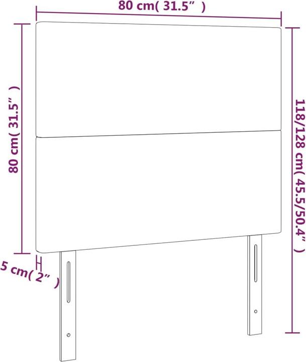 Produktbild VidaXL Ruben (80 x 5 x 128 cm)