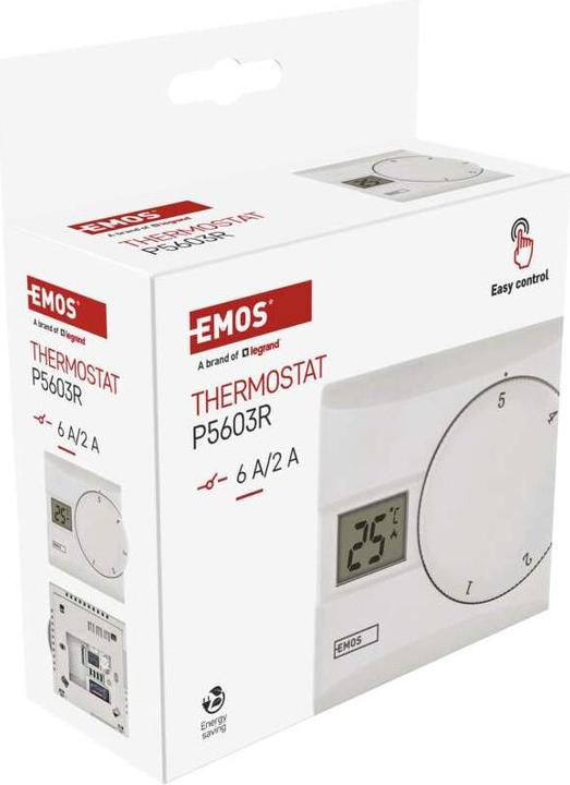 Image du produit Emos Thermostat d'ambiance P5603R, manuel, câblé