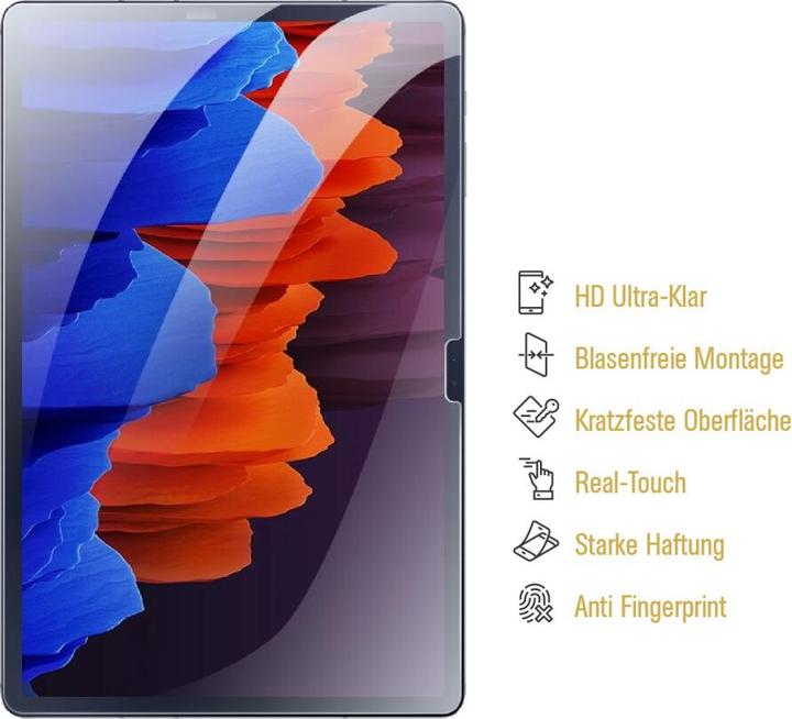 Actual product image Protectorking 2x 9H Panzerglas flexibel HD Klar (2 Piece, Galaxy Tab S8 Plus)