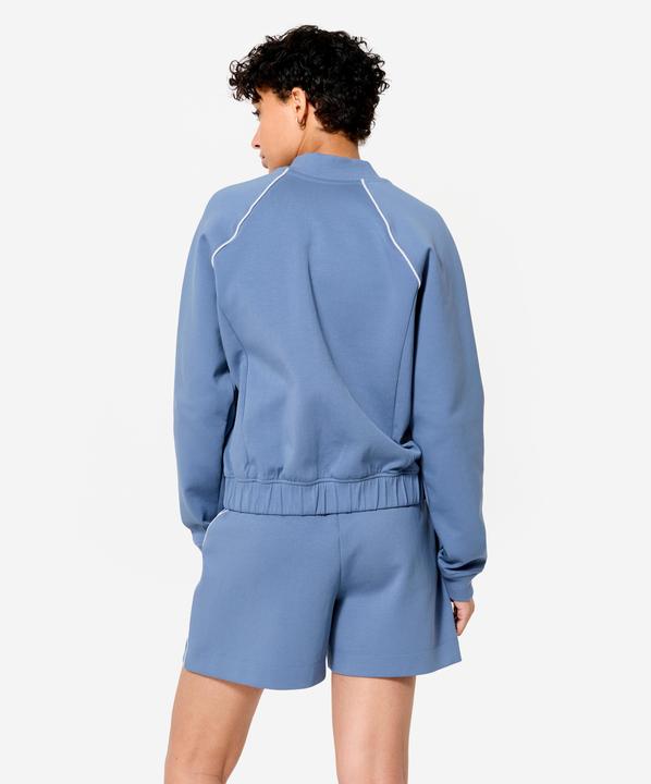 Actual product image Domyos Bomberjacke mit Reissverschluss Damen blau mit weiss (XXL)