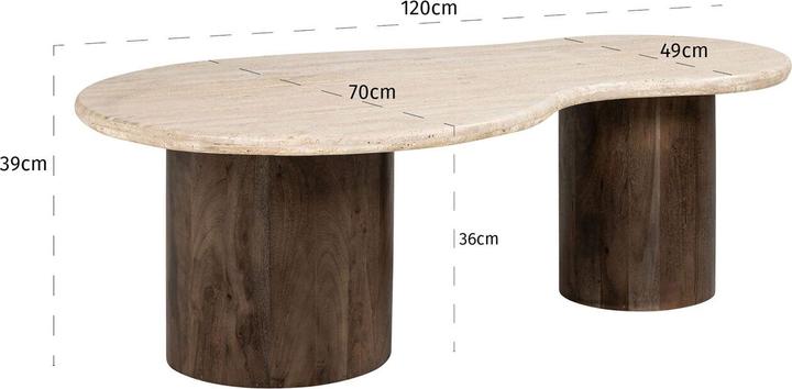 Produktbild Richmond Interiors Couchtisch Douglas (120 x 70 x 39 cm)