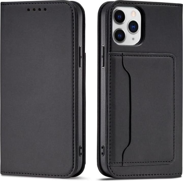 Immagine prodotto Hurtel Custodia a calamita per iPhone 12 Pro Max Portafoglio Portacarte Nero (Apple iPhone 12 Pro Max)