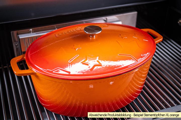 Image du produit Grillfürst Dutch Oven pot en forme d'étoile / cocotte en fonte - émaillé - XL - bleu