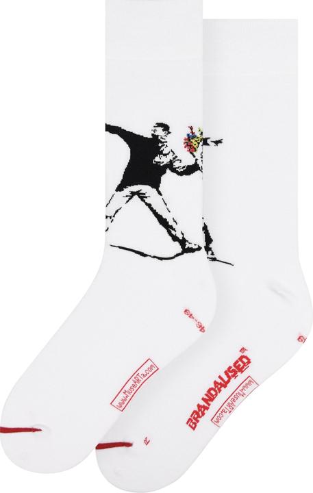 MuseARTa Socks Banksy Graffiti - Flower Bomber