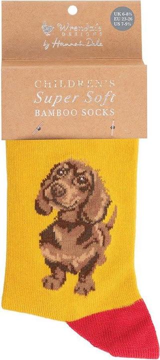 Wrendale Design Kindersocken 'Little One' Dackel Grösse 27-31 (27 - 31)