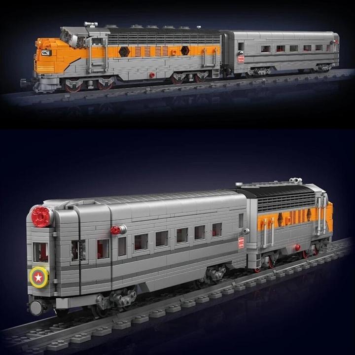 Image du produit Mould King USA EMD F7 WP Locomotive diesel