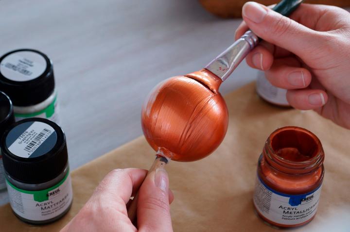 Actual product image Kreul Acrylic metallic paint, creamy opaque, 50 ml (Champagne, 50 ml)