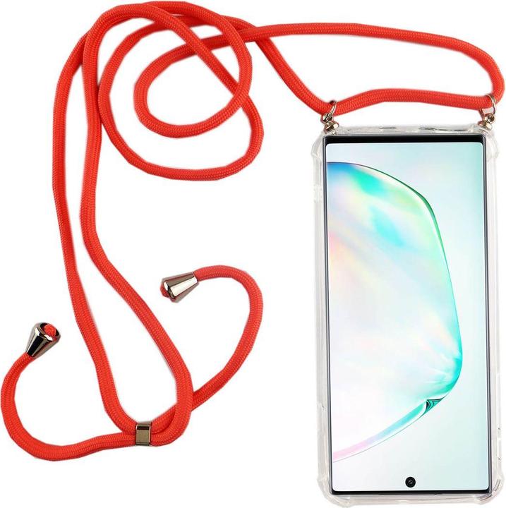 Produktbild König Design Handykette für Samsung Galaxy Note 10 Plus mit Band zum umhängen Kordel Pink Neu