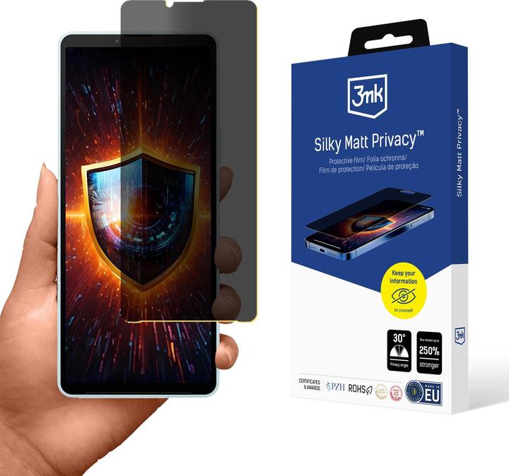 Actual product image 3MK Folia ochronna prywatyzujÄ ca matowa Silky Matt Privacy na Sony Xperia 10 VI (Sony Xperia 10 VI)