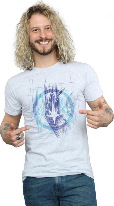 Actual product image Mens Avengers Infinity War Guardian Lines T-Shirt (S)