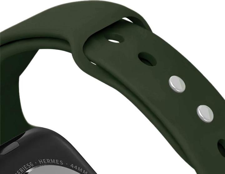 Actual product image Crong Liquid - Apple Watch Armband 38/40/41 mm (grün) (Liquid silicone)