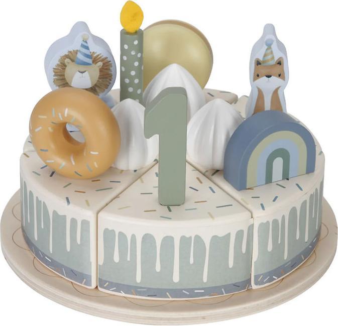 Image du produit Little Dutch Gâteau d'anniversaire en bois XL - bleu