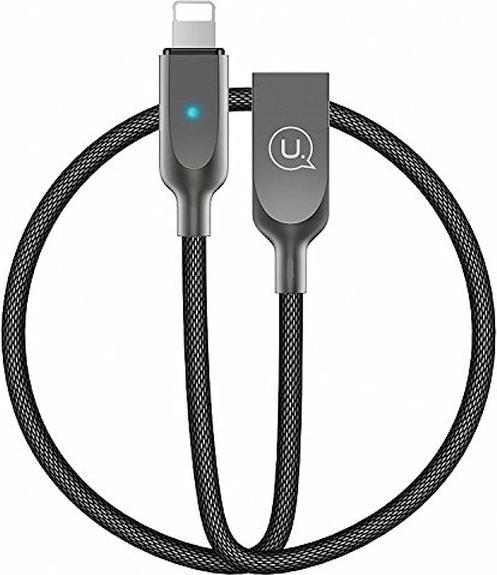 Immagine prodotto Usams Cavo USB USB-A - Lightning 1,9 m nero (IPYSUSB201) (1.90 m, USB 3.0)