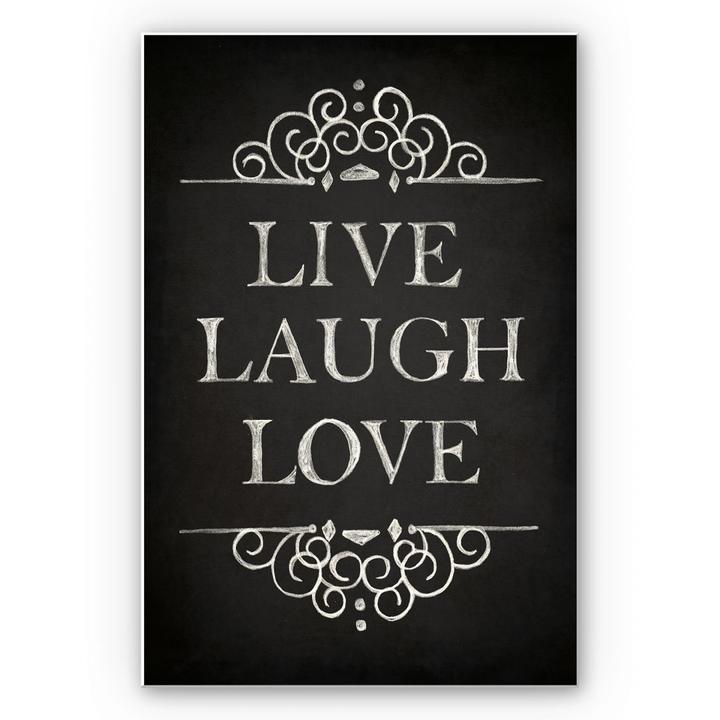 Image du produit Trenddeko Live Laugh Love (70 x 100 cm)