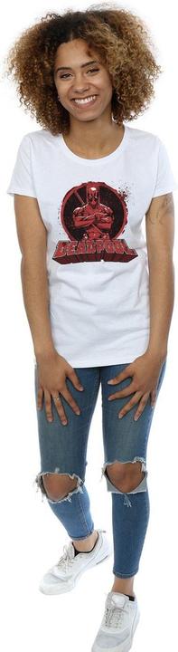 Produktbild Deadpool Arme gekreuzt Logo Baumwolle TShirt (S)