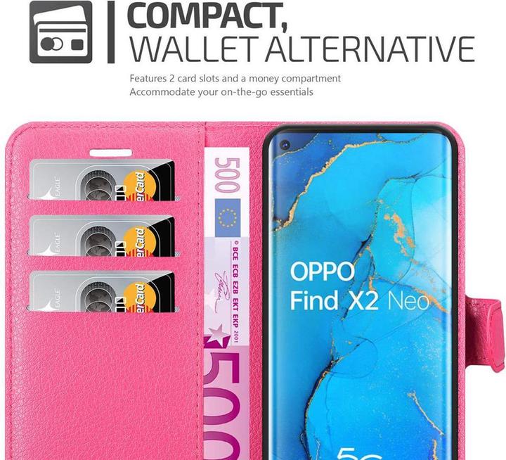 Produktbild Cadorabo Book mit Standfunktion Cover (Oppo Find X2 Neo)