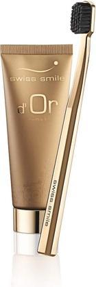 Produktbild Swiss Smile d'Or Gold Zahnpasta & Zahnbürsten Set (75 ml)