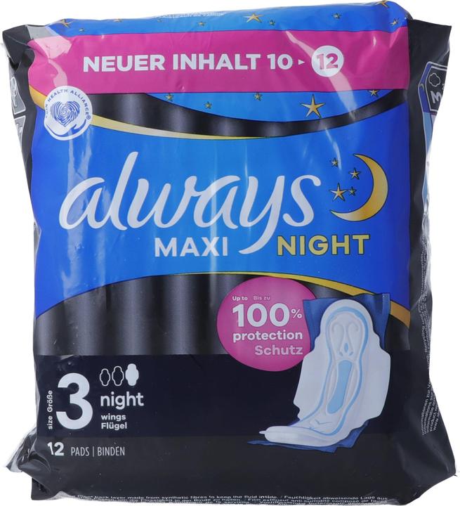 Actual product image Always Maxi Night (12 x, Sanitary pads)