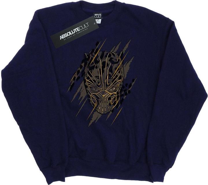 Image du produit Mens Black Panther Gold Head Cotton Sweatshirt (XL)