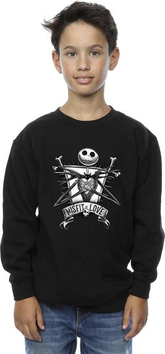 Actual product image Disney Boys The Nightmare Before Christmas Misfits Love Sweatshirt (116)