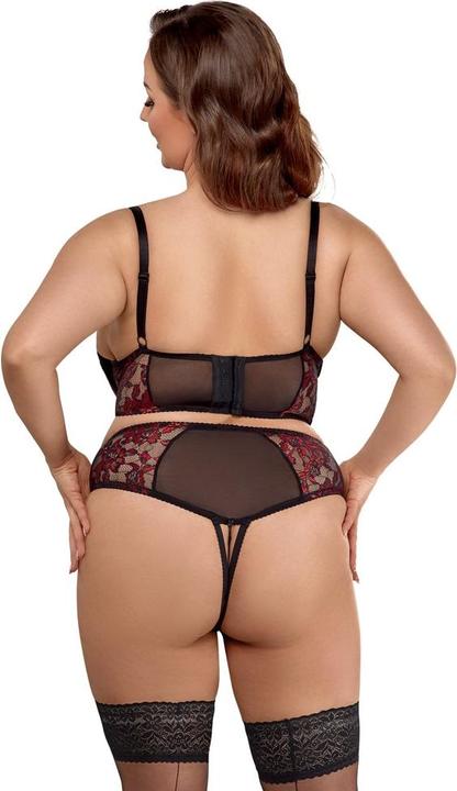 Actual product image Cottelli Collection Bra Set black/red 95C/2XL (95 C)