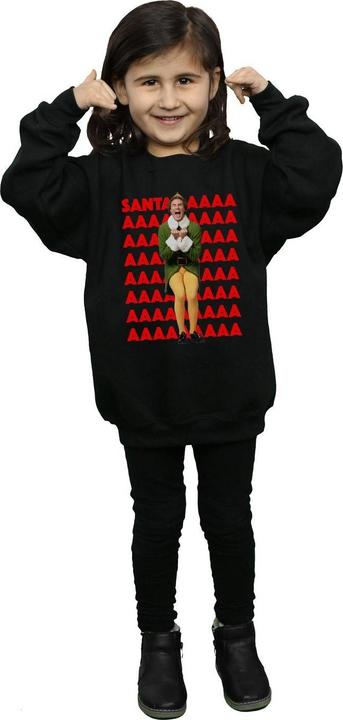 Actual product image Elf Girls Buddy Santa Scream Sweatshirt (152, 158)