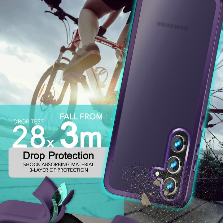 Actual product image Nalia Semi-transparent hybrid cover with protective frame (Samsung Galaxy S24)