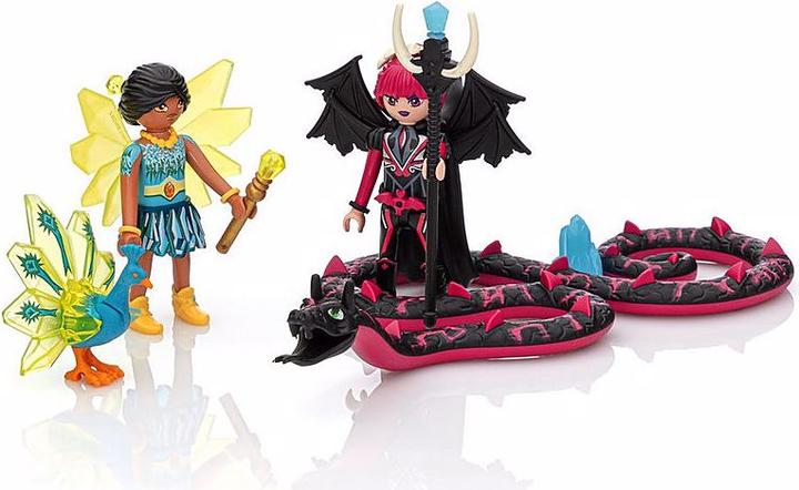 Produktbild Playmobil Crystal Fairy und Bat Fairy mit Seelentieren (70803, Playmobil Ayuma)