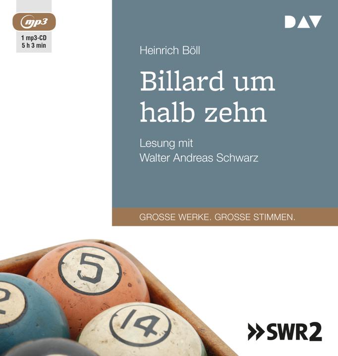 Produktbild Billard um halb zehn (1 mp3-CD) (Heinrich Böll, Deutsch)