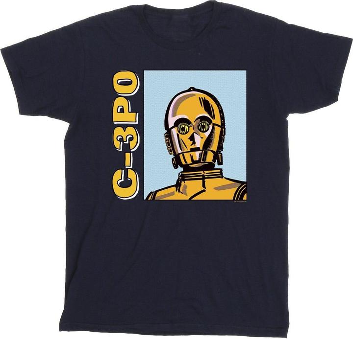 Immagine prodotto Star Wars C3PO Line Art Maglietta Uomo (4XL)