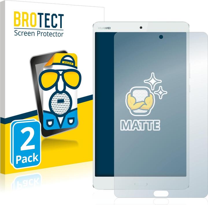 Actual product image BROTECT Anti-glare screen protector matt (2 Piece, MediaPad M3 8.4)