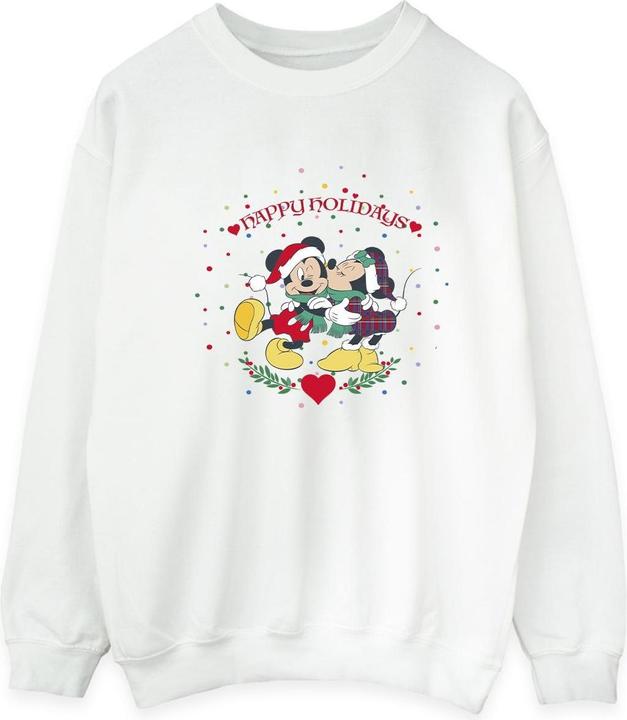 Actual product image Disney Mens Mickey Mouse Mickey Minnie Christmas Sweatshirt (XXL)