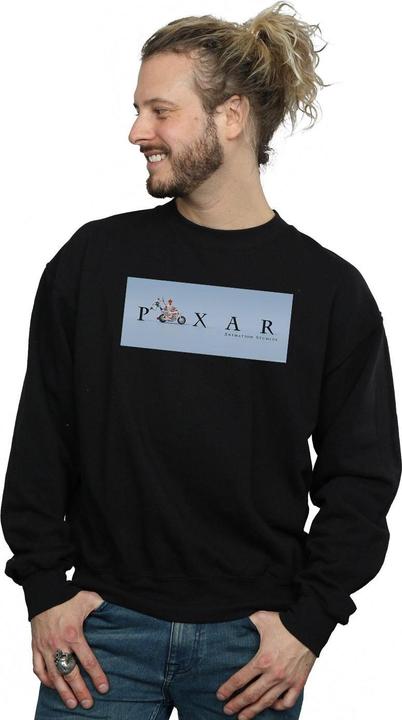 Actual product image Disney Mens Toy Story 4 Duke Caboom Pixar Studios Logo Sweatshirt (XXL)