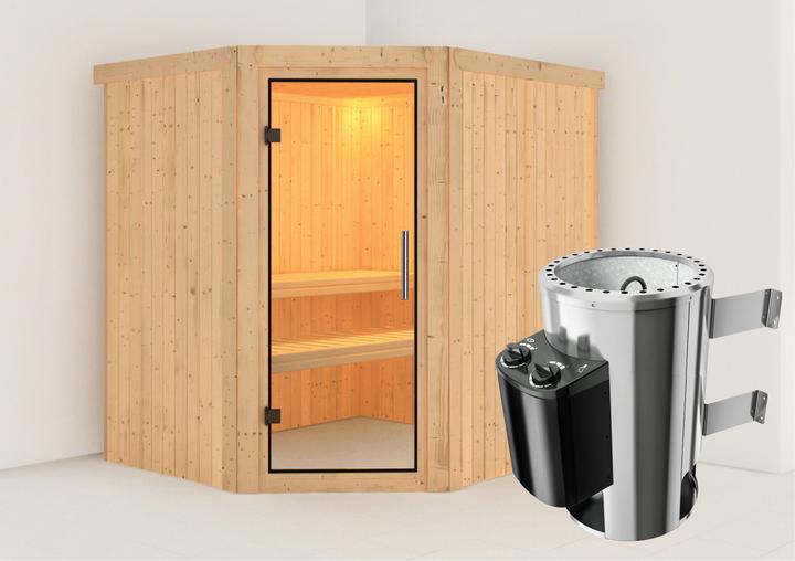Actual product image Karibu Lilja without roof rim (Plug & Play 3.6 KW internal control)