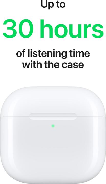 Image du produit Apple AirPods 4 (ANC, 4 h, Sans fil)