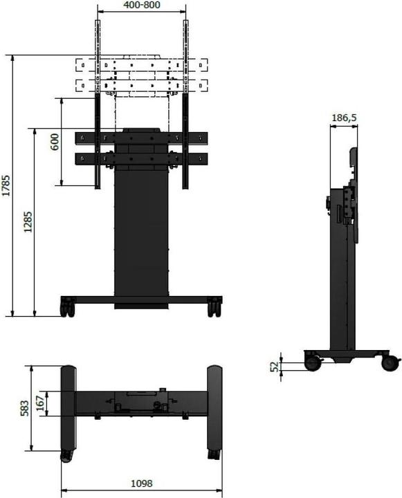 Actual product image DSS Mobilift 0049sw (Universal, 110", 150 kg)