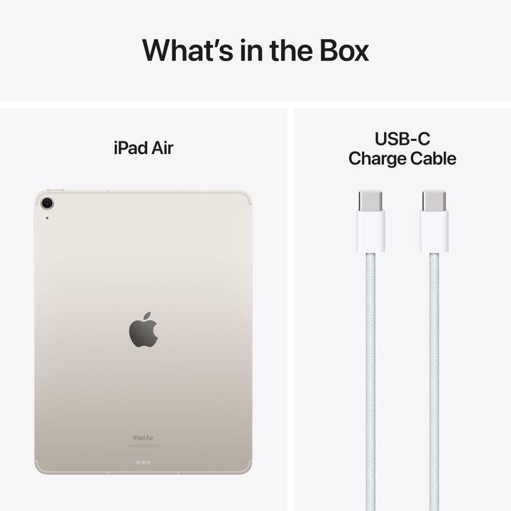 Produktbild Apple iPad Air 13 2024 (M2) (5G, 13", 512 GB, Starlight)