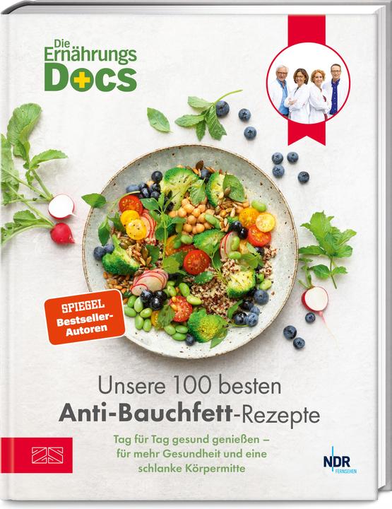 Produktbild Die Ernährungs-Docs – Unsere 100 besten Anti-Bauchfett-Rezepte (Deutsch, Jörn Klasen, Silja Schäfer, Viola Andresen, Matthias Riedl, 2025)