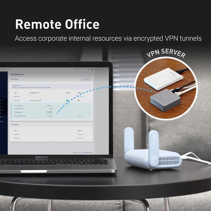 Actual product image iNET Pocket-Sized WiFi 6 Wireless Travel Gigabit Router