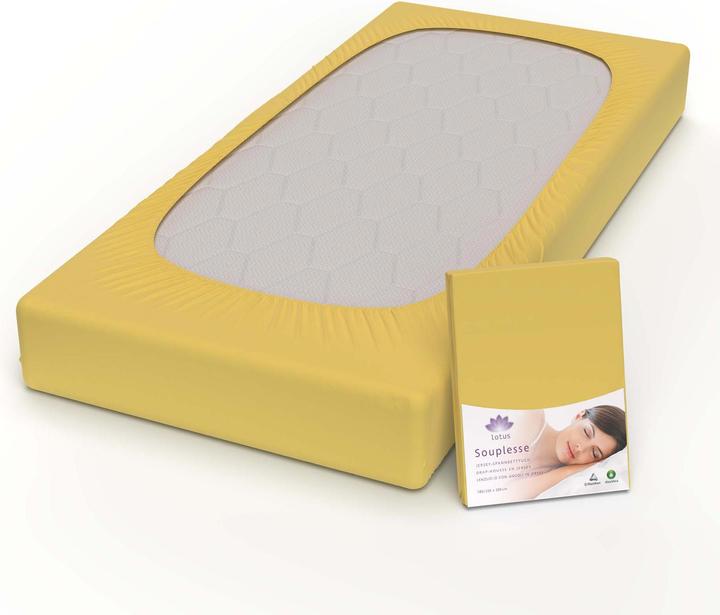 Actual product image Lotus Bettwaren Jersey fitted sheet Souplesse (200 x 220 cm)