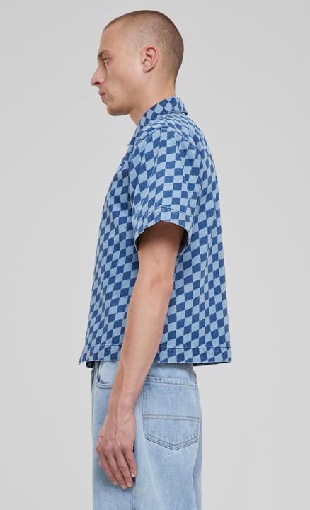 Actual product image Urban Classics Laser Check Printed Boxy Shirt - 166805 (L)