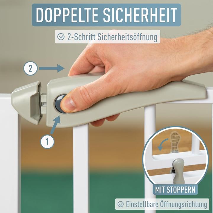 Produktbild IB-Style Treppenschutzgitter Berrin für Babys und Haustiere, 58-185 cm (108 cm)