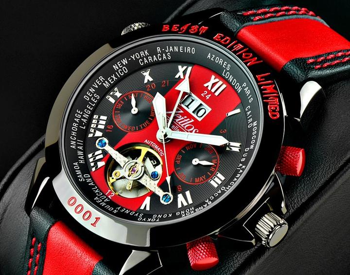 Immagine prodotto Zeitlos Timeless Excellent GMT Beast Limited Edition Black Reference ZL-EBE-10 B (Cronografo, 44 mm)