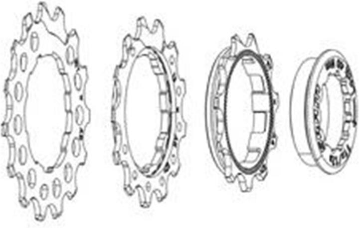 Image du produit Sram Cog Set PG1210/1230 11/13/15T/Lockring (15)