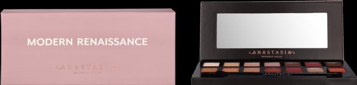 Actual product image Anastasia Beverly Hills Modern Renaissance (Cyprus Umber, Tempera, Golden ochre, Vermeer, Buon Fresco, Antique Bronze, Love Letter, Realgar, Warm taupe, Venetian red, Red Ochre, Primavera, Burnt Orange, Raw Sienna)